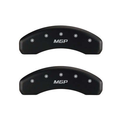 MGP 4 Caliper Covers Engraved Front & Rear MGP Red finish silver ch