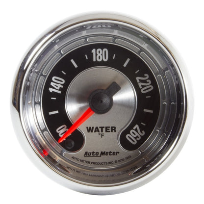 Autometer American Muscle 52mm Full Sweep Electric 100-260 Deg F Water Temperature Gauge