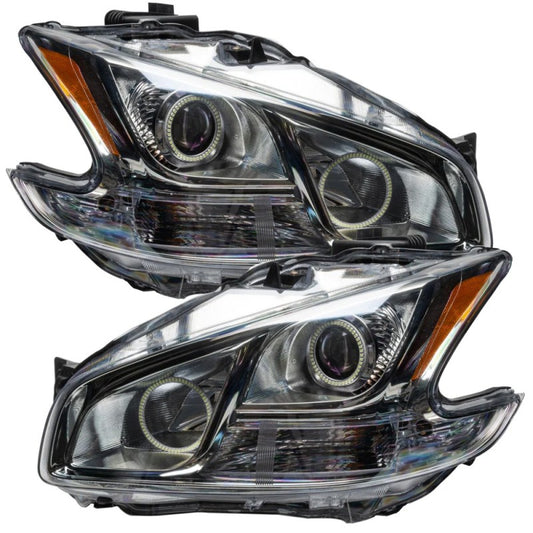 Oracle 09-13 Nissan Maxima SMD HL (Non-HID)-Chrome - ColorSHIFT w/ BC1 Controller