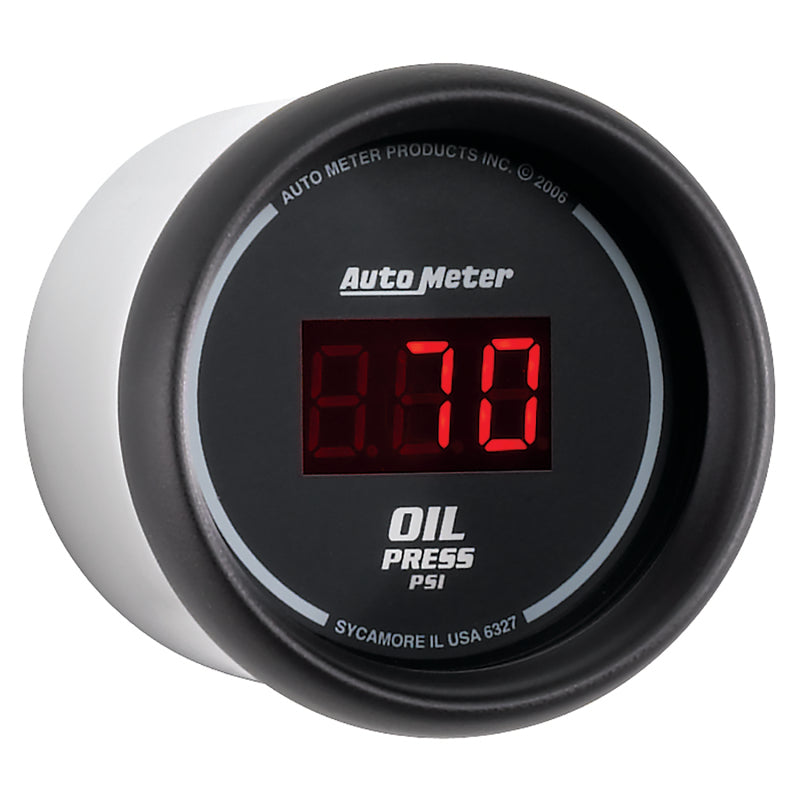 Autometer Black 0-100 psi Digital Oil Pressure Gauge