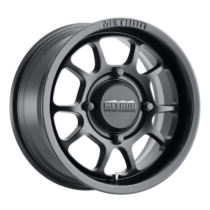 Method MR409 Bead Grip 15x7 / 5+2/38mm Offset / 4x156 / 132mm CB Matte Black Wheel