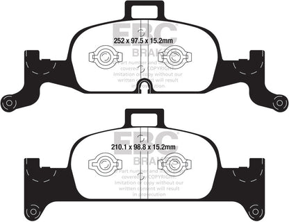 EBC 2018+ Audi A4 Allroad Quattro 2.0L Turbo Redstuff Front Brake Pads