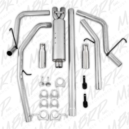 MBRP 2006-2008 Dodge Ram Hemi 1500 5.7L SC/CC-SB Cat Back Dual Split Rear