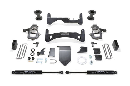 Fabtech 14-18 GM C/K1500 P/U w/oE Alm Or Stmp Stl UCA 6in Basic Sys G2 w/Stealth