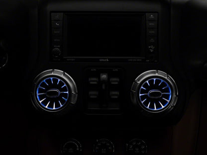 Raxiom 11-18 Jeep Wrangler JK LED Ambient Vent Lighting Kit