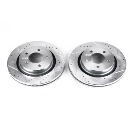 Power Stop 99-04 Chrysler 300M Front Evolution Drilled & Slotted Rotors - Pair
