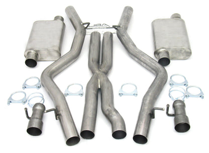 JBA 08-14 Dodge Challenger SRT8 6.1L/6.4L 409SS Dual Rear Exit Cat-Back Exhaust