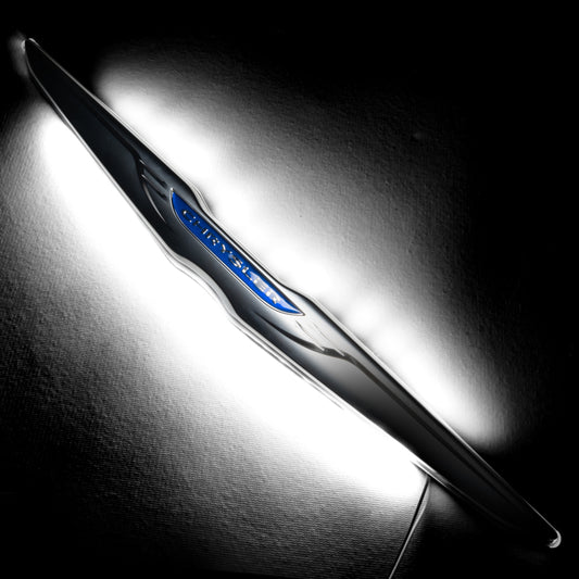 Oracle Chrysler Illuminated LED Sleek Wing - White SEE WARRANTY