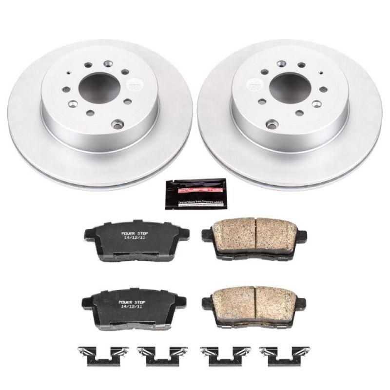 Power Stop 07-15 Mazda CX-9 Rear Z17 Evolution Geomet Coated Brake Kit