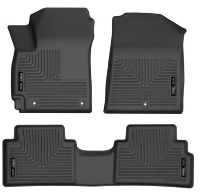 Husky Liners 20-21 Kia Soul Weatherbeater Series Front & 2nd Seat Floor Liners - Black