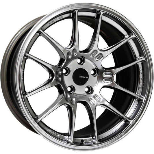 Enkei GTC02 19x8 5x100 45mm Offset 75mm Bore Hyper Silver Wheel