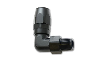 Vibrant - Male NPT 90 Degree Hose End Fitting -10AN - 3/8 and 1/2 NPT