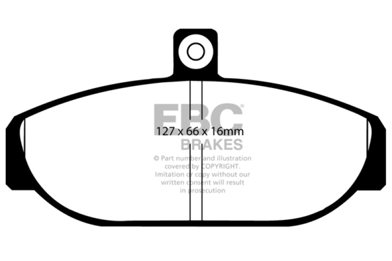 EBC 85-93 Volvo 740 2.1 (Girling) Greenstuff Front Brake Pads