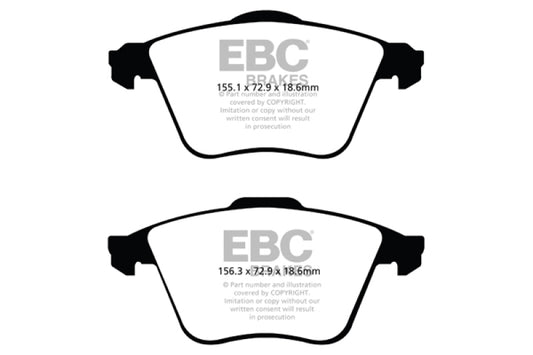 EBC 07-13 Mazda 3 2.3 Turbo Redstuff Front Brake Pads