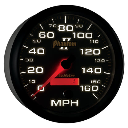 Autometer Phantom II 5in Electrical Programmable Speedometer 150MPH