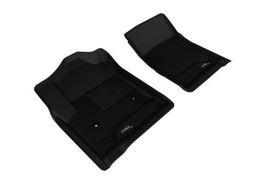 3D MAXpider 2014-2018 Chevrolet/GMC Silverado/Sierra Regular Cab Kagu 1st Row Floormat - Black