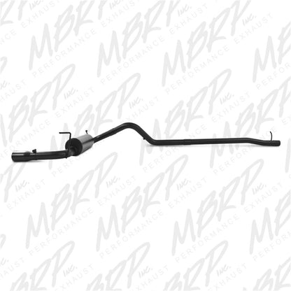 MBRP 12 Jeep Wrangler/ Rubicon 3.6L Cat Back Single Rear Exit Black Exhaust