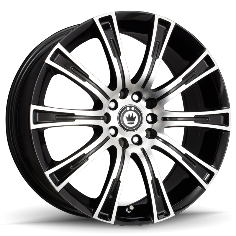 Konig Crown 16x7.5 5x110/115 ET40 Black Machine Face