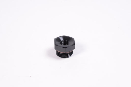 Radium Engineering - 8AN ORB to 1/8NPT Female Adapter Fitting - Blk Anodized