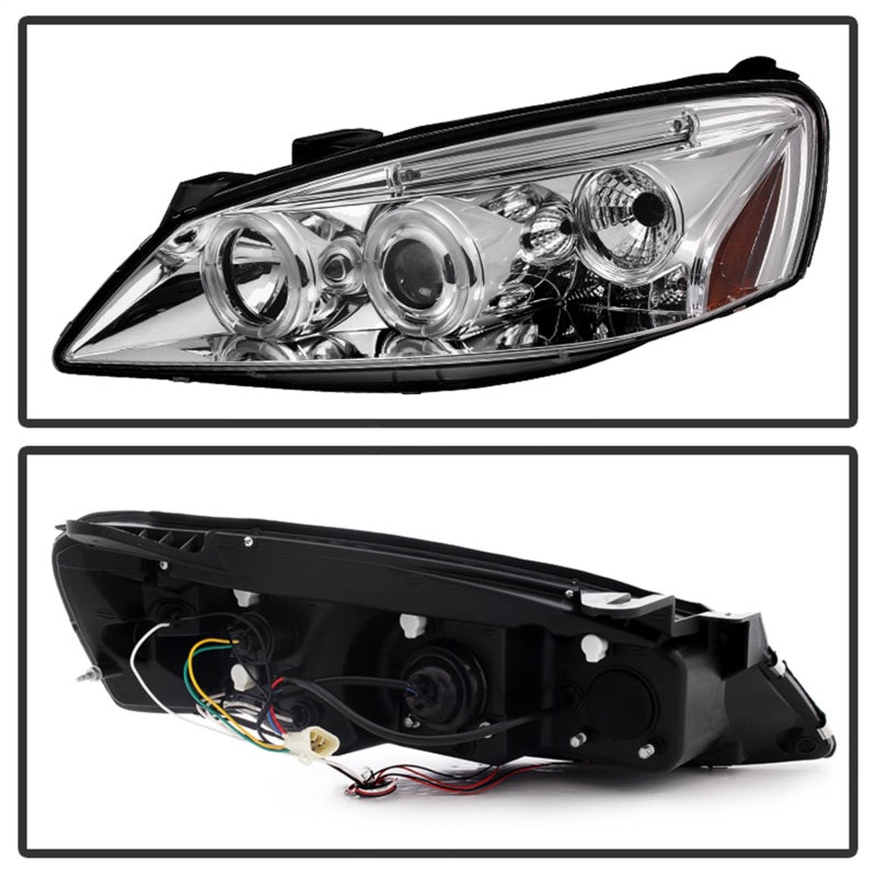 Spyder Pontiac G6 2/4DR 05-08 Projector Headlights LED Halo LED Chrm PRO-YD-PG605-HL-C