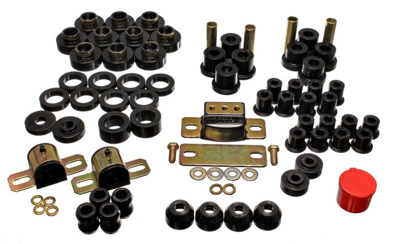 Energy Suspension 80-86 Jeep CJ7 Black Hyper-Flex Master Bushing Set