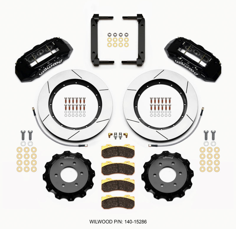 Wilwood TX6R Front Kit 15.50in Black 2004-08 Ford F150 - 4WD