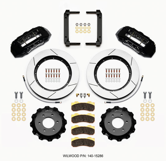 Wilwood TX6R Front Kit 15.50in Black 2004-08 Ford F150 - 4WD