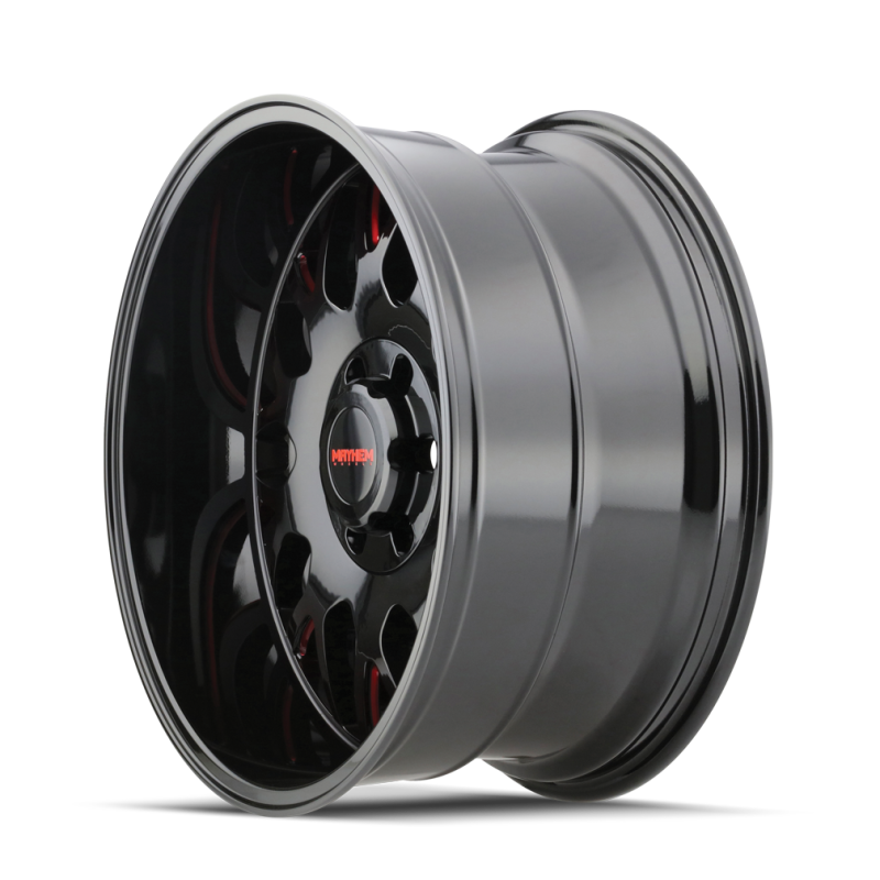 Mayhem 8110 Tripwire 20x10 / 6x135 BP / -19mm Offset / 106mm Hub Black w/ Prism Red Wheel