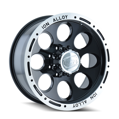 ION Type 174 15x8 / 5x139.7 BP / -27mm Offset / 108mm Hub Black/Machined Wheel