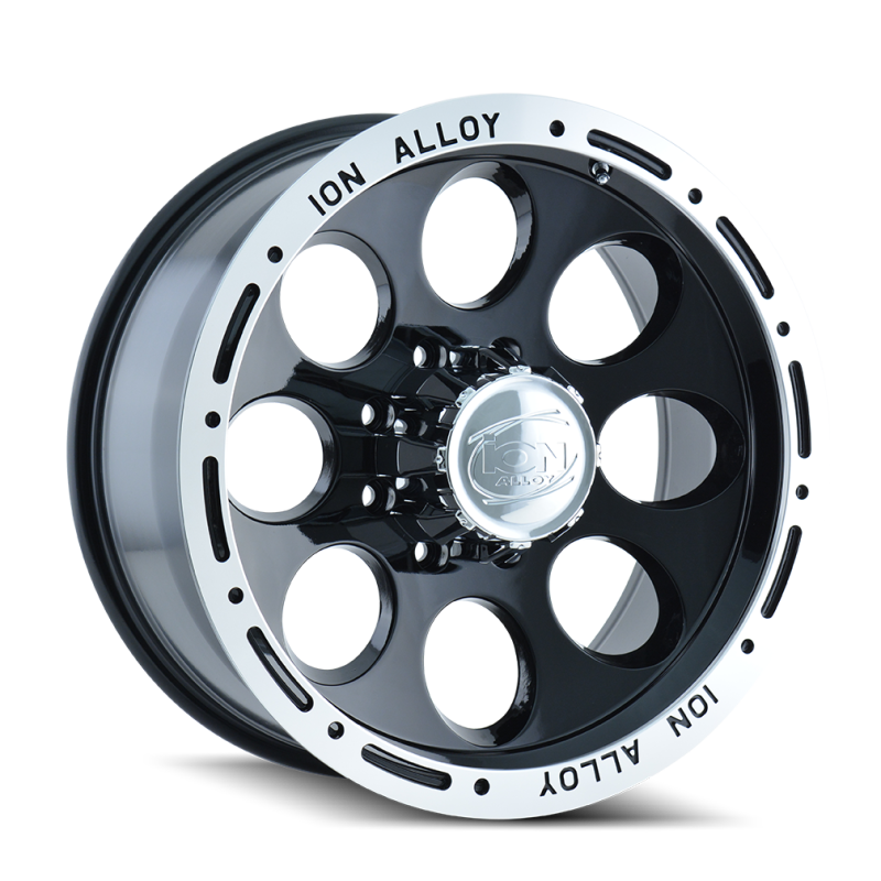 ION Type 174 16x8 / 5x139.7 BP / -5mm Offset / 108mm Hub Black/Machined Wheel