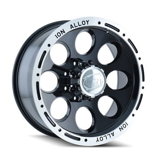 ION Type 174 16x8 / 6x139.7 BP / -5mm Offset / 106mm Hub Black/Machined Wheel