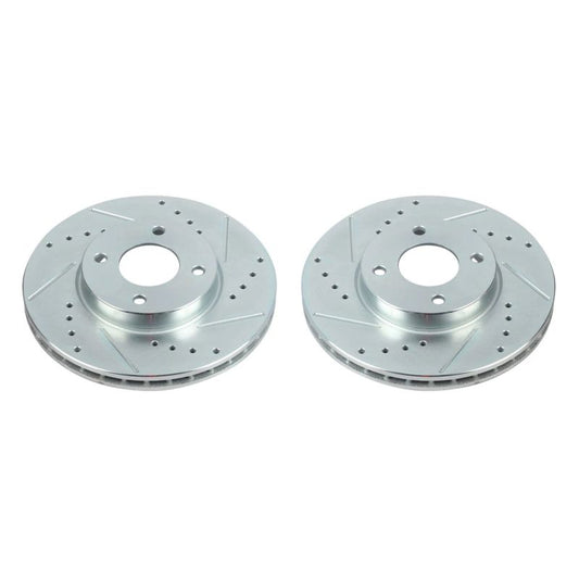 Power Stop 18-19 Nissan Kicks Front Evolution Drilled & Slotted Rotors - Pair