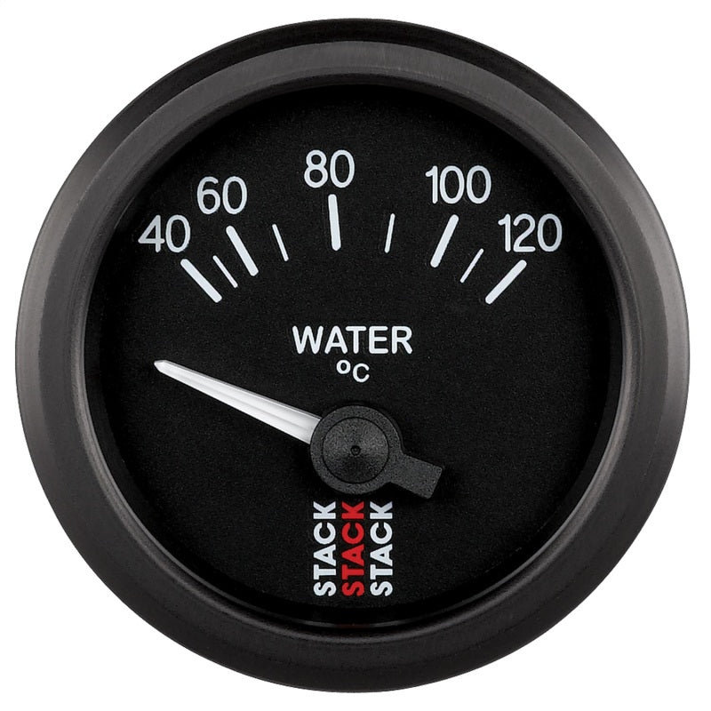 Autometer 52mm Stack Instruments 40-120 Degree C Electric Water Temperature Gauge - Black