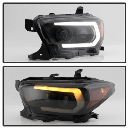 Spyder Toyota Tacoma 16-18 (TRD Model Only) Projector Headlights Black Smoke PRO-YD-TT16V1-SEQ-BSM