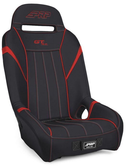 PRP GT/S.E. 1In. Extra Wide Suspension Seat- Black/Red