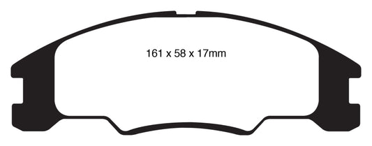 EBC 10-11 Ford Focus 1.6 Yellowstuff Front Brake Pads