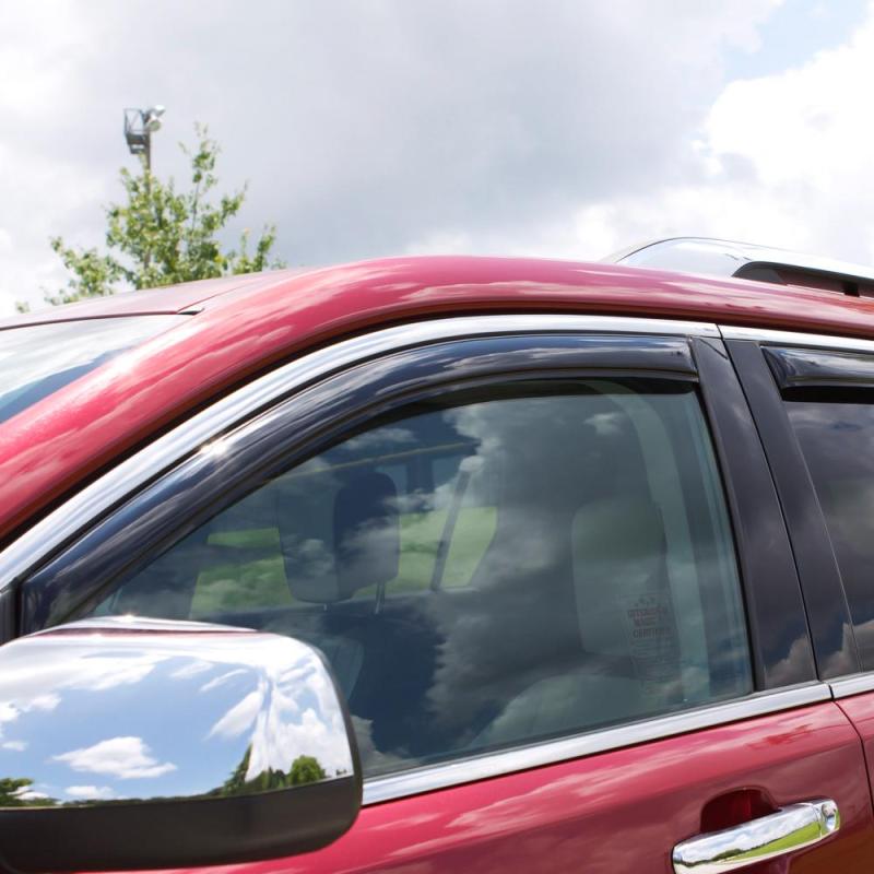 AVS 15-18 Chevy Colorado Crew Cab Ventvisor In-Channel Front & Rear Window Deflectors 4pc - Smoke