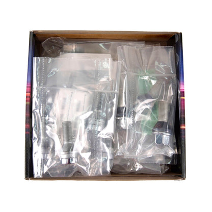McGard 5 Lug Hex Install Kit w/Locks (Cone Seat Bolt) M12X1.25 / 17mm Hex / 25.6mm Shank L. - Chrome
