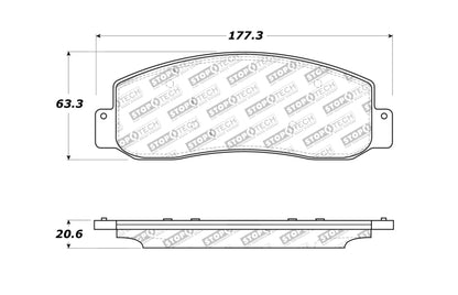 StopTech Sport Brake Pads w/Shims and Hardware