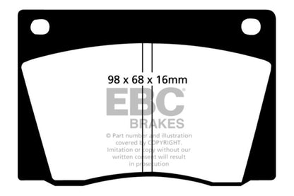 EBC 67-69 Fiat Dino 2 Ultimax2 Front Brake Pads