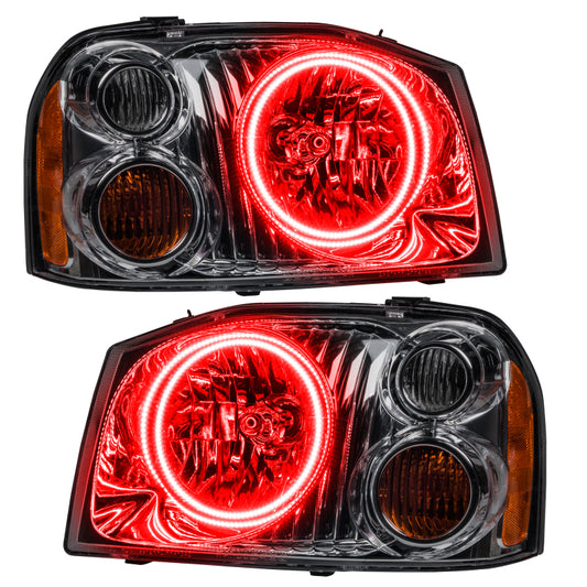 Oracle Lighting 01-04 Nissan Frontier Pre-Assembled LED Halo Headlights -Red