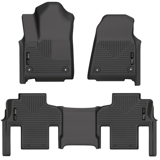 Husky Liners 2022 Jeep Grand Wagoneer Weatherbeater Black Front & 2nd Seat Floor Liners