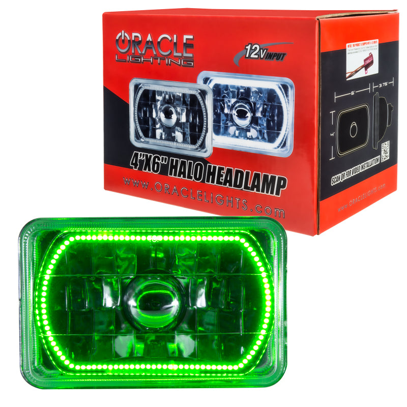 Oracle Pre-Installed Lights 4x6 IN. Sealed Beam - Green Halo SEE WARRANTY