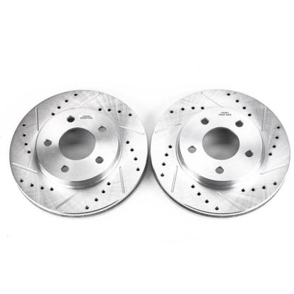 Power Stop 02-07 Buick Rendezvous Front Evolution Drilled & Slotted Rotors - Pair