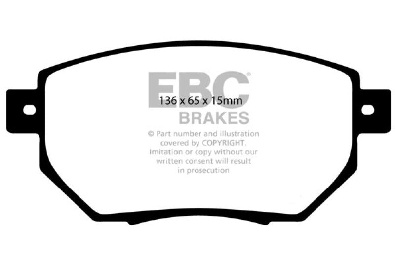 EBC 05-06 Nissan Altima 3.5 SE-R Redstuff Front Brake Pads