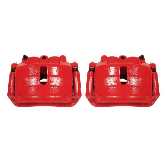 Power Stop 2009 Ford F-150 Front Red Calipers w/Brackets - Pair