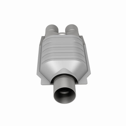 MagnaFlow Conv Univ 2inch Inlet/2.5inch Outlet Dual/Single Oval Shape