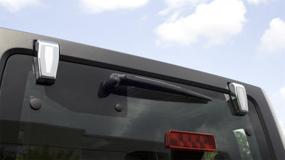 Rugged Ridge Liftgate Hinge Covers Chrome 07-18 Jeep Wrangler