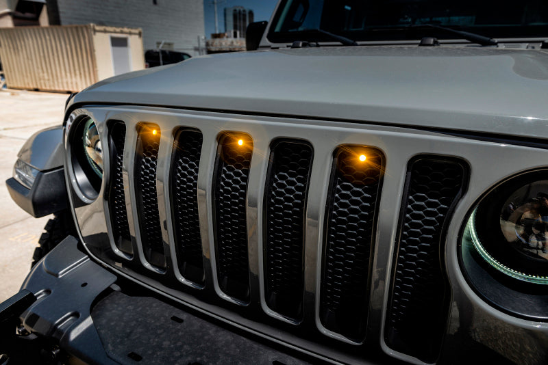 Oracle Pre-Runner Style LED Grille Kit for Jeep Gladiator JT - Amber SEE WARRANTY