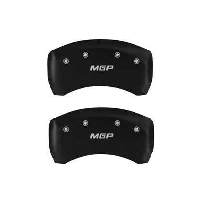 MGP 4 Caliper Covers Engraved Front & Rear MGP Red finish silver ch